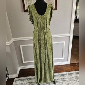 Elegant Green Maxi Dress